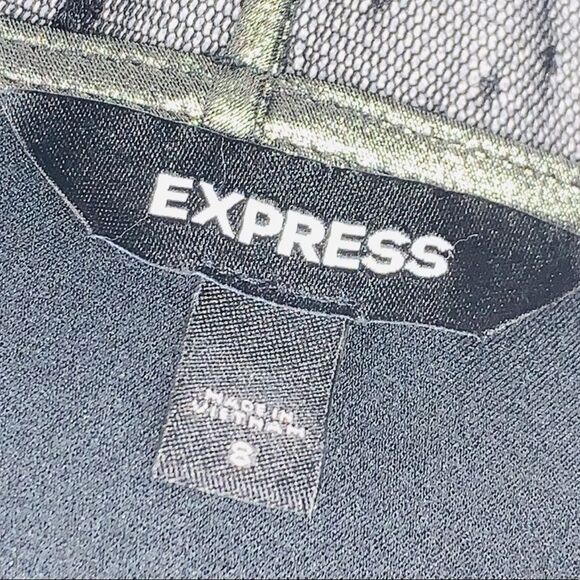 Express Deep V-Neck Metallic Mesh Tank - Size 8 - Picture 11 of 13